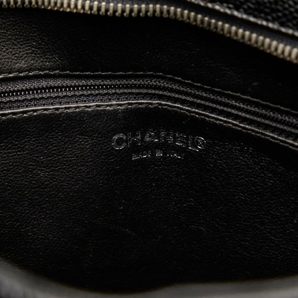 Chanel Medaillon Black Leather Tote Bag (Pre-Owned) - Picture 9 of 10